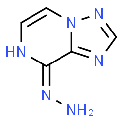 ChemSpider 2D Image | 8-Hydrazino[1,2,4]triazolo[1,5-a]pyrazine | C5H6N6