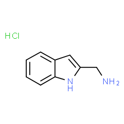 ChemSpider 2D Image | (1H-Indol-2-yl)methanamine hydrochloride | C9H11ClN2