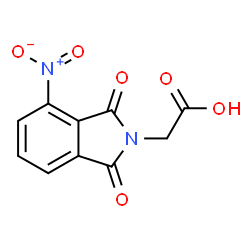 ChemSpider 2D Image | 2-(4-nitro-1,3-dioxoisoindolin-2-yl)acetic acid | C10H6N2O6