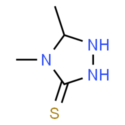 ChemSpider 2D Image | 4,5-Dimethyl-1,2,4-triazolidine-3-thione | C4H9N3S