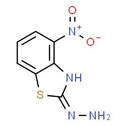 ChemSpider 2D Image | 2-Hydrazino-4-nitro-1,3-benzothiazole | C7H6N4O2S