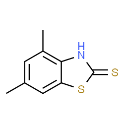 ChemSpider 2D Image | 4,6-Dimethyl-2(3H)-benzothiazolethione | C9H9NS2