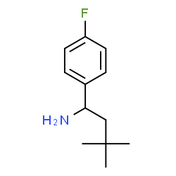 ChemSpider 2D Image | 1-(4-Fluorophenyl)-3,3-dimethyl-1-butanamine | C12H18FN