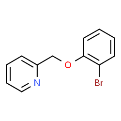 ChemSpider 2D Image | 2-[(2-Bromophenoxy)methyl]pyridine | C12H10BrNO