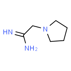 ChemSpider 2D Image | 2-(1-Pyrrolidinyl)ethanimidamide | C6H13N3