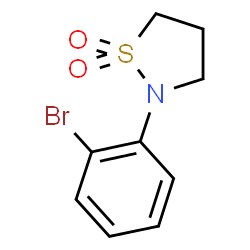 ChemSpider 2D Image | 2-(2-Bromophenyl)isothiazolidine 1,1-dioxide | C9H10BrNO2S