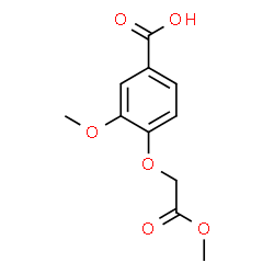 ChemSpider 2D Image | 3-Methoxy-4-(2-methoxy-2-oxoethoxy)benzoic acid | C11H12O6