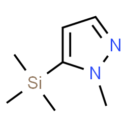 ChemSpider 2D Image | 1-Methyl-5-(trimethylsilyl)-1H-pyrazole | C7H14N2Si