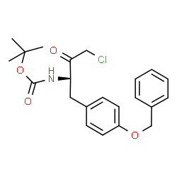 ChemSpider 2D Image | 2-Methyl-2-propanyl {1-[4-(benzyloxy)phenyl]-4-chloro-3-oxo-2-butanyl}carbamate | C22H26ClNO4