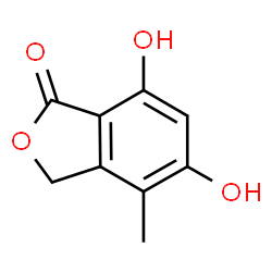 ChemSpider 2D Image | 5,7-dihydroxy-4-methylphthalide | C9H8O4