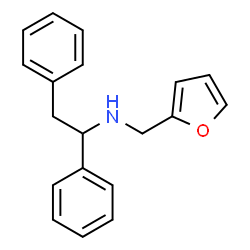 ChemSpider 2D Image | N-(1,2-Diphenylethyl)-2-furanmethanamine | C19H19NO