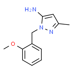 ChemSpider 2D Image | 1-(2-Methoxybenzyl)-3-methyl-1H-pyrazol-5-amine | C12H15N3O