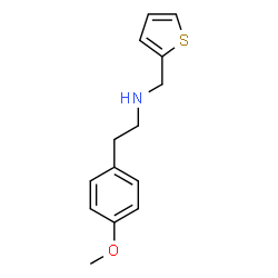 ChemSpider 2D Image | 2-(4-Methoxyphenyl)-N-(2-thienylmethyl)ethanamine | C14H17NOS