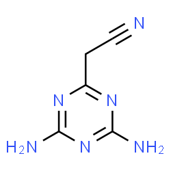 ChemSpider 2D Image | (4,6-Diamino-1,3,5-triazin-2-yl)acetonitrile | C5H6N6