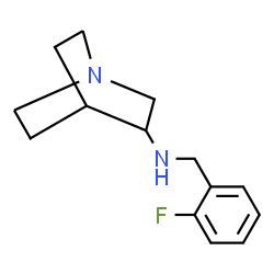 ChemSpider 2D Image | N-(2-Fluorobenzyl)quinuclidin-3-amine | C14H19FN2
