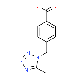 ChemSpider 2D Image | 4-(5-Methyl-tetrazol-1-ylmethyl)-benzoic acid | C10H10N4O2