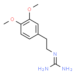 ChemSpider 2D Image | 2-[2-(3,4-Dimethoxyphenyl)ethyl]guanidine | C11H17N3O2