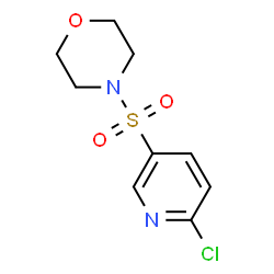 ChemSpider 2D Image | 4-(6-Chloro-pyridine-3-sulfonyl)-morpholine | C9H11ClN2O3S