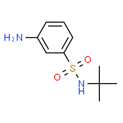 ChemSpider 2D Image | 3-Amino-N-tert-butylbenzenesulfonamide | C10H16N2O2S