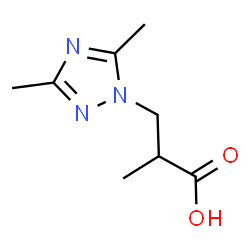 ChemSpider 2D Image | 3-(3,5-dimethyl-1,2,4-triazol-1-yl)-2-methylpropanoic acid | C8H13N3O2