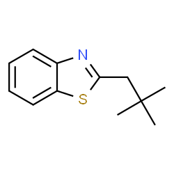 ChemSpider 2D Image | 2-(2,2-Dimethylpropyl)benzothiazole | C12H15NS