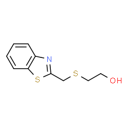 ChemSpider 2D Image | 2-[(1,3-Benzothiazol-2-ylmethyl)sulfanyl]ethanol | C10H11NOS2