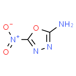 ChemSpider 2D Image | 5-Nitro-1,3,4-oxadiazol-2-amine | C2H2N4O3