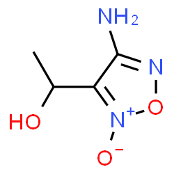 ChemSpider 2D Image | 1-(4-Amino-2-oxido-1,2,5-oxadiazol-3-yl)ethanol | C4H7N3O3