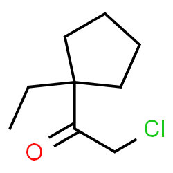 ChemSpider 2D Image | 2-Chloro-1-(1-ethylcyclopentyl)ethanone | C9H15ClO