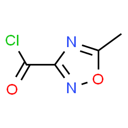 ChemSpider 2D Image | 5-Methyl-1,2,4-oxadiazole-3-carbonyl chloride | C4H3ClN2O2