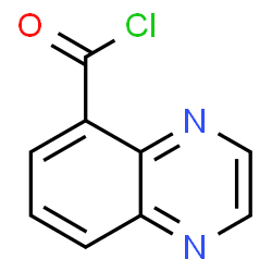 ChemSpider 2D Image | 5-Quinoxalinecarbonyl chloride | C9H5ClN2O
