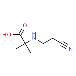 ChemSpider 2D Image | 2-[(2-cyanoethyl)amino]-2-methylpropanoic acid | C7H12N2O2