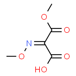 ChemSpider 2D Image | (2E)-3-Methoxy-2-(methoxyimino)-3-oxopropanoic acid | C5H7NO5
