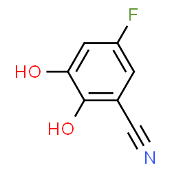 ChemSpider 2D Image | 5-Fluoro-2,3-dihydroxybenzonitrile | C7H4FNO2