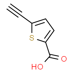 ChemSpider 2D Image | 5-Ethynyl-2-thiophenecarboxylic acid | C7H4O2S