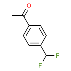 ChemSpider 2D Image | 1-[4-(Difluoromethyl)phenyl]ethanone | C9H8F2O
