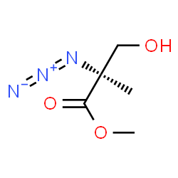 ChemSpider 2D Image | Methyl (2S)-2-azido-3-hydroxy-2-methylpropanoate | C5H9N3O3