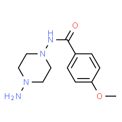 ChemSpider 2D Image | N-(4-Amino-1-piperazinyl)-4-methoxybenzamide | C12H18N4O2