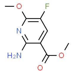 ChemSpider 2D Image | Methyl 2-amino-5-fluoro-6-methoxynicotinate | C8H9FN2O3