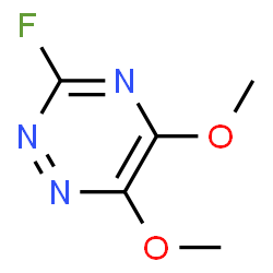 ChemSpider 2D Image | 3-Fluoro-5,6-dimethoxy-1,2,4-triazine | C5H6FN3O2