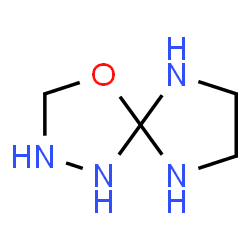 ChemSpider 2D Image | 4-Oxa-1,2,6,9-tetraazaspiro[4.4]nonane | C4H10N4O