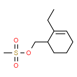 ChemSpider 2D Image | (2-Ethyl-2-cyclohexen-1-yl)methyl methanesulfonate | C10H18O3S