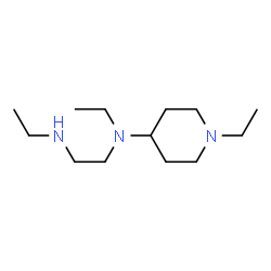 ChemSpider 2D Image | N,N'-Diethyl-N-(1-ethyl-4-piperidinyl)-1,2-ethanediamine | C13H29N3