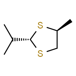 ChemSpider 2D Image | (2S,4S)-2-Isopropyl-4-methyl-1,3-dithiolane | C7H14S2