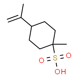 ChemSpider 2D Image | 4-Isopropenyl-1-methylcyclohexanesulfonic acid | C10H18O3S