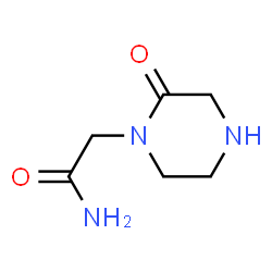 ChemSpider 2D Image | 2-(2-Oxo-1-piperazinyl)acetamide | C6H11N3O2