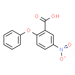 ChemSpider 2D Image | 5-Nitro-2-phenoxybenzoic acid | C13H9NO5