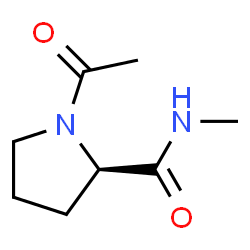 ChemSpider 2D Image | 1-Acetyl-N-methyl-D-prolinamide | C8H14N2O2