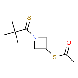 ChemSpider 2D Image | S-[1-(2,2-Dimethylpropanethioyl)-3-azetidinyl] ethanethioate | C10H17NOS2