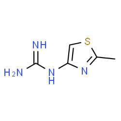 ChemSpider 2D Image | 1-(2-Methylthiazol-4-yl)guanidine | C5H8N4S